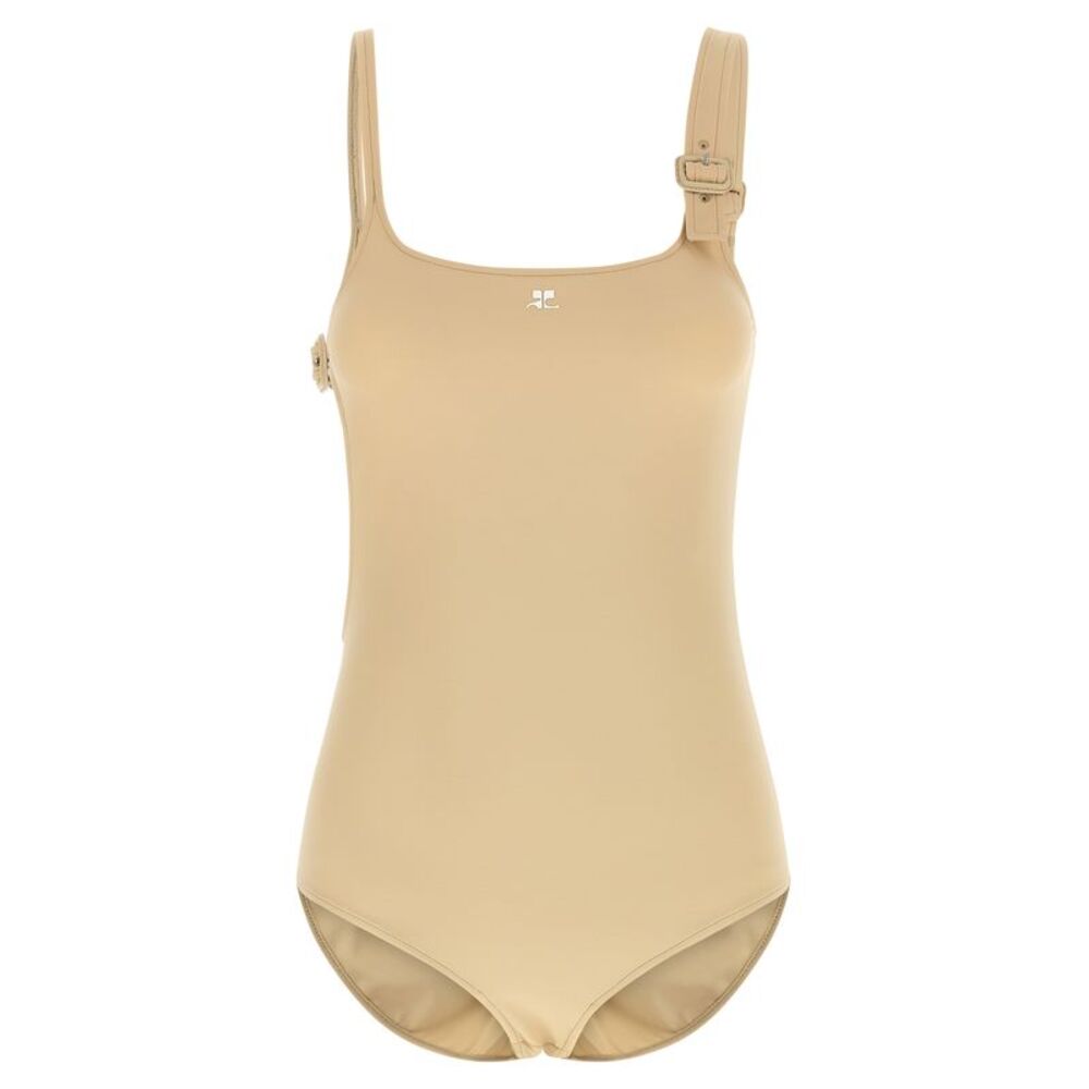 Courrèges Beige Polyamide Women's Bodysuit